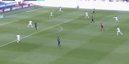 【意甲】巴雷拉哲科破门 国米2比0维罗纳仍落后1分